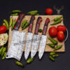 Damascus Steel Kitchen Knife Set